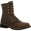 Rocky MonoCrepe 8in Steel Toe Western Boot, CHOCOLATE, W, Size 9.5 RKW0437